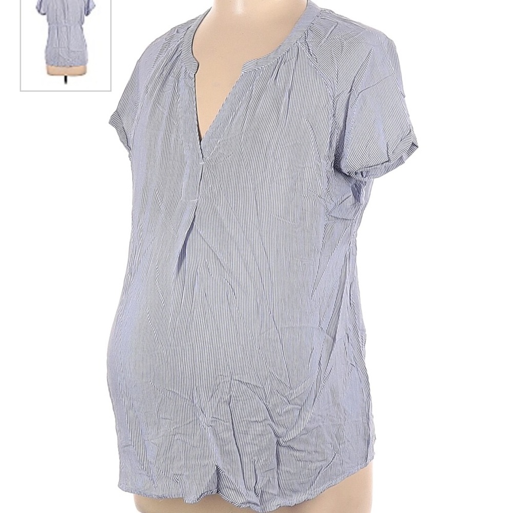 Women's Blue Striped Top